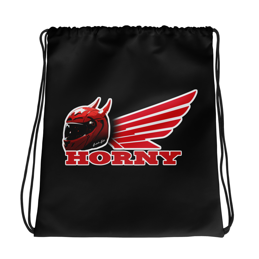 Horny Drawstring bag