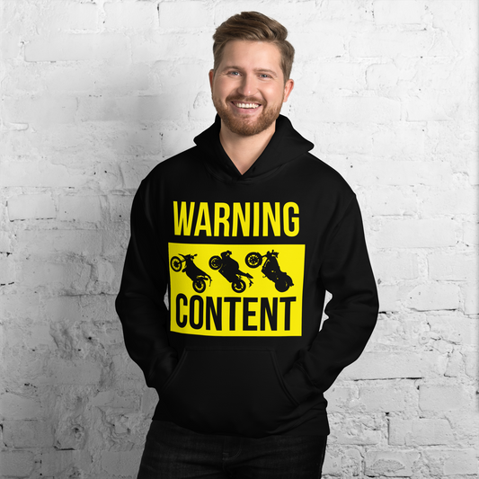 Warning! Bike Content Hoodie